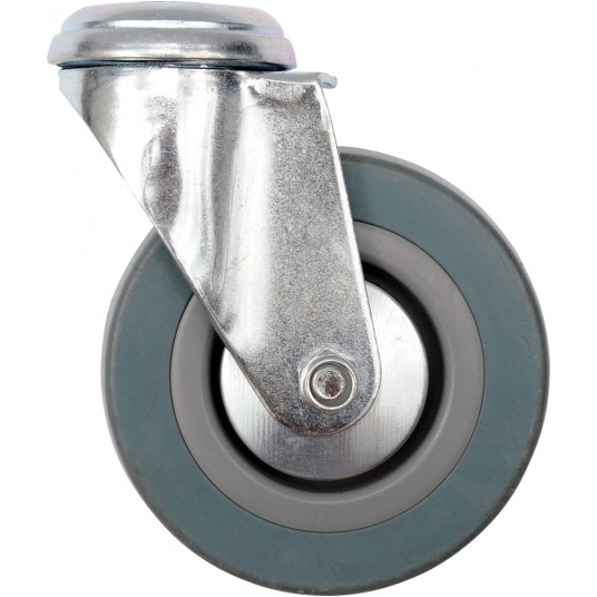 KÓŁKO SKRĘTNE Z SZARĄ GUMĄ 100MM -zdjęcie numer 1