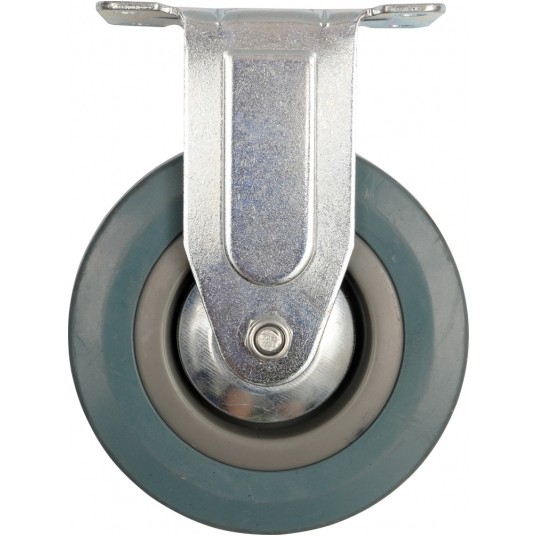 KÓŁKO STAŁE Z SZARĄ GUMĄ 125MM -zdjęcie numer 1