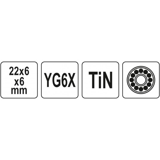 KÓŁKO TNĄCE fi 22 MM TIN -zdjęcie numer 3