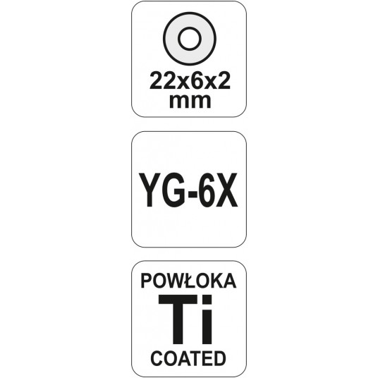 KÓŁKO TNĄCE Z UCHWYTEM 22x6x2MM -zdjęcie numer 3
