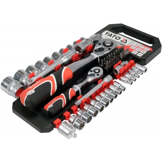 KOMPLET NASADEK Z AKCESORIAMI 1/4"; 1/2" -zdjęcie numer 2