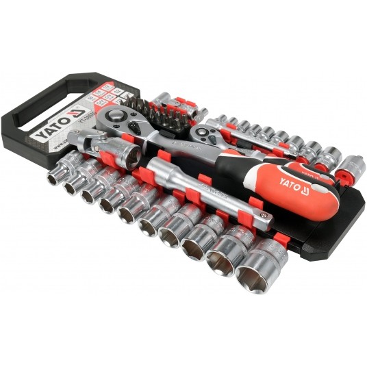 KOMPLET NASADEK Z AKCESORIAMI 1/4"; 1/2" -zdjęcie numer 3