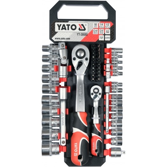 KOMPLET NASADEK Z AKCESORIAMI 1/4"; 1/2" -zdjęcie numer 1