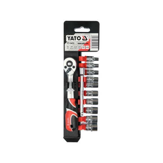 KOMPLET NASADEK Z AKCESORIAMI 1/4", 12CZ -zdjęcie numer 1