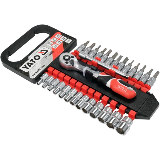 KOMPLET NASADEK Z AKCESORIAMI 1/4", 28CZ -zdjęcie numer 3