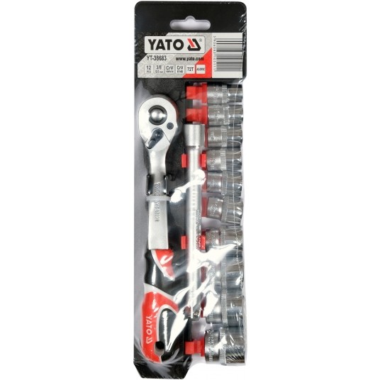 KOMPLET NASADEK Z AKCESORIAMI 3/8", 12CZ -zdjęcie numer 4