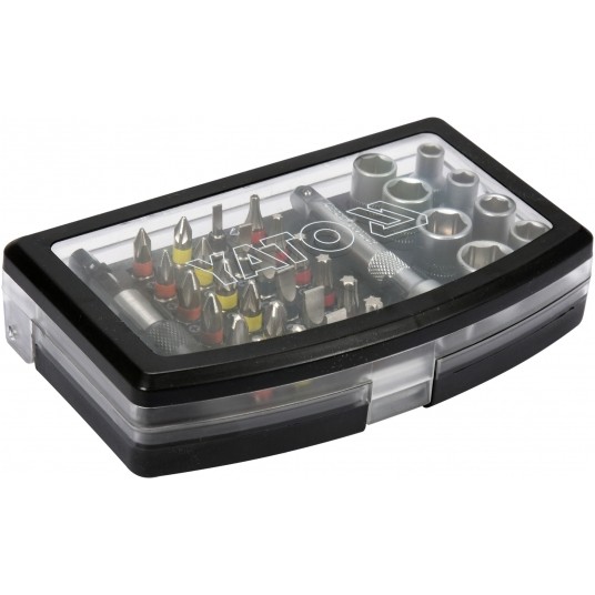 KOŃCÓWKI ŚRUBOKRĘTOWE I NASADKI 34 SZT. -zdjęcie numer 3