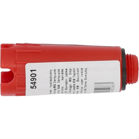 KOREK HYDRAULICZNY 1/2" CZERWONY -zdjęcie numer 4