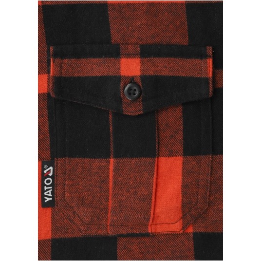 KOSZULA FLANELOWA CZERWONA R. S -zdjęcie numer 2