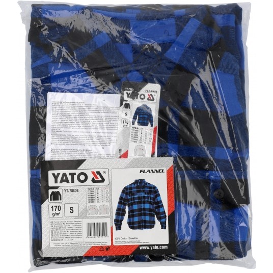 KOSZULA FLANELOWA NIEBIESKA R. S -zdjęcie numer 3