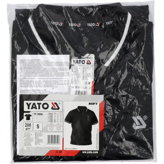 KOSZULKA POLO SOFT CZARNA R. S -zdjęcie numer 5