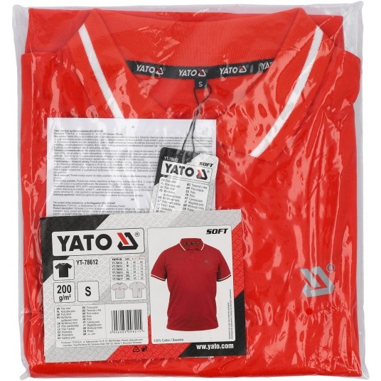 KOSZULKA POLO SOFT POMARAŃCZOWA R. S -zdjęcie numer 5