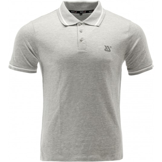 KOSZULKA POLO SOFT SZARY MELANŻ R. S -zdjęcie numer 1