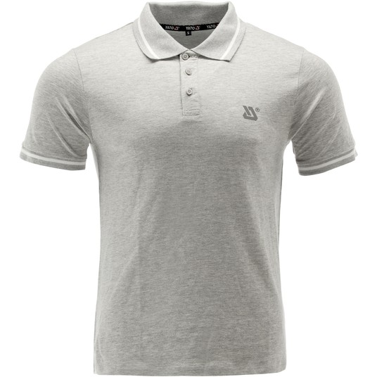 KOSZULKA POLO SOFT SZARY MELANŻ R. S -zdjęcie numer 1