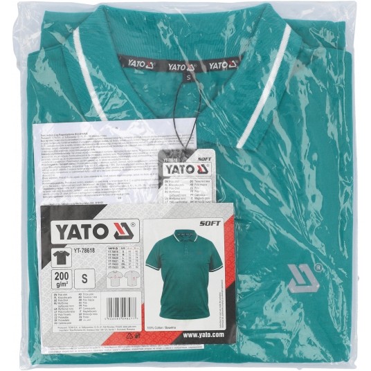 KOSZULKA POLO SOFT ZIELONA R. S -zdjęcie numer 5