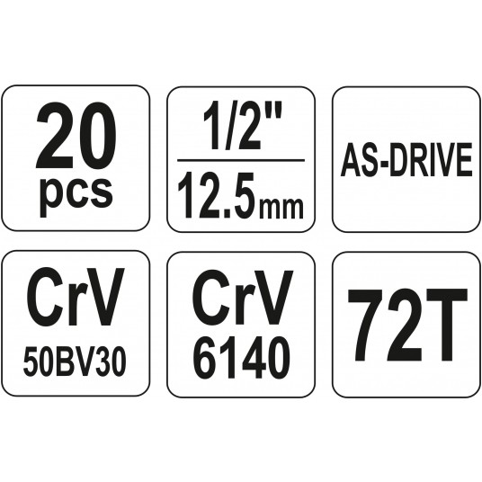 KPL.KL.NASAD.1/2" 10-24 20E. * YATO -zdjęcie numer 6
