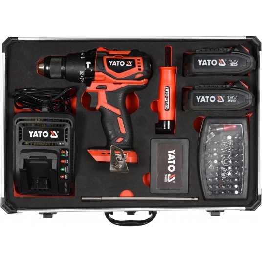 KPL.WIERTEŁ Z WKRĘTARKĄ 18V 2 AKU 126CZ. -zdjęcie numer 1