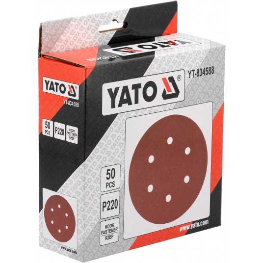 KRĄŻEK ŚCIE NA RZE 6 OT P220 150MM 50SZT -zdjęcie numer 3