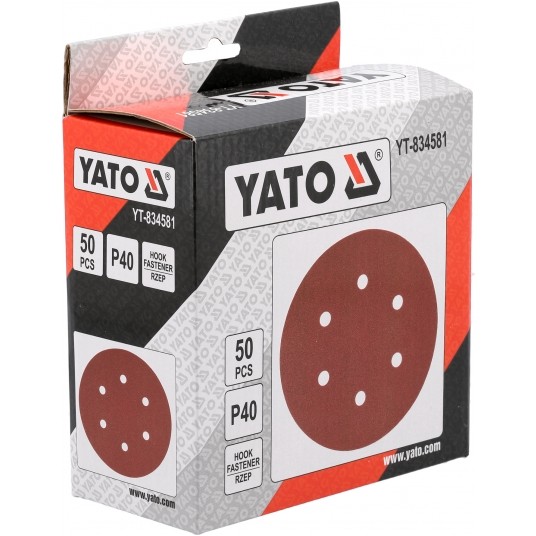 KRĄŻEK ŚCIE NA RZEP 6 OT P40 150MM 50SZT -zdjęcie numer 3