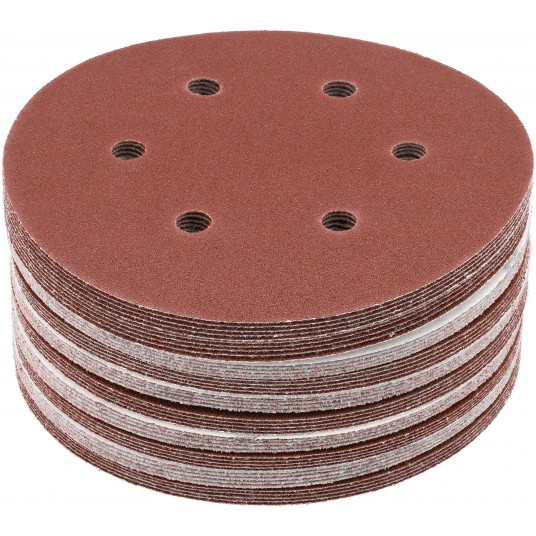 KRĄŻEK ŚCIE NA RZEP 6 OT P80 150MM 50SZT -zdjęcie numer 1