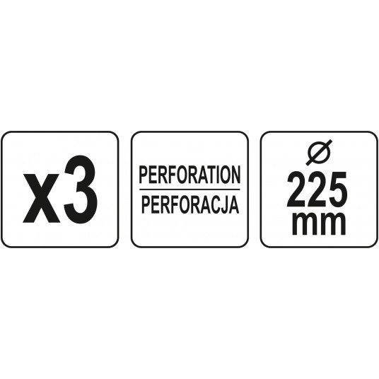 KRĄŻEK ŚCIERNY PERFOROWANY 225 3SZT P60 -zdjęcie numer 3