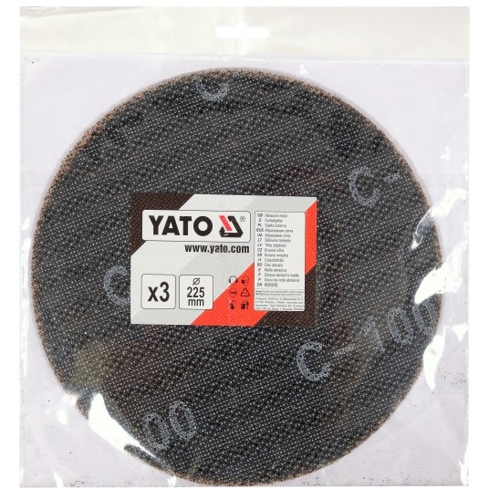 KRĄŻEK Z SIATKI ŚCIERNEJ 225 3SZT P100 -zdjęcie numer 2