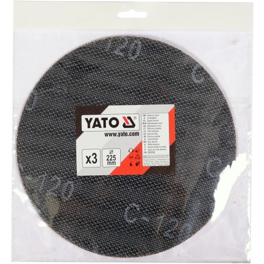 KRĄŻEK Z SIATKI ŚCIERNEJ 225 3SZT P120 -zdjęcie numer 2