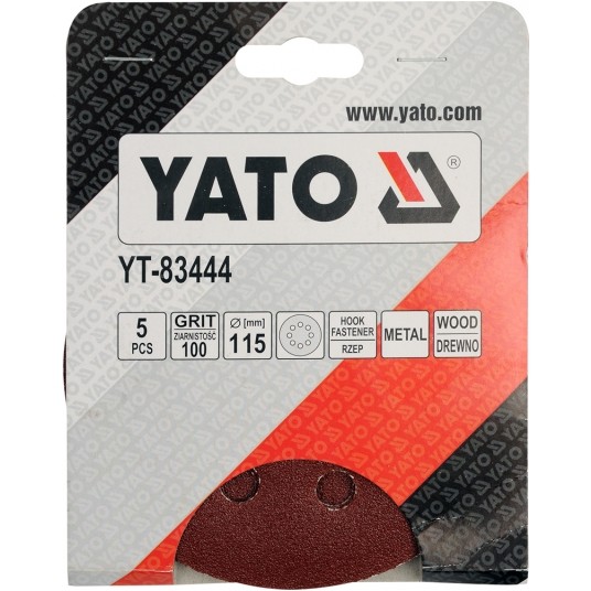 KRĄŻKI ŚCIER RZEP OTWORY 115mm P100 5S -zdjęcie numer 2