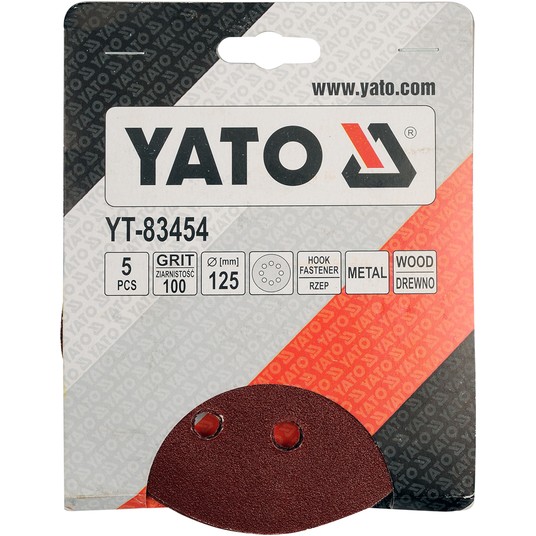 KRĄŻKI ŚCIER RZEP OTWORY 125mm P100 5S -zdjęcie numer 2