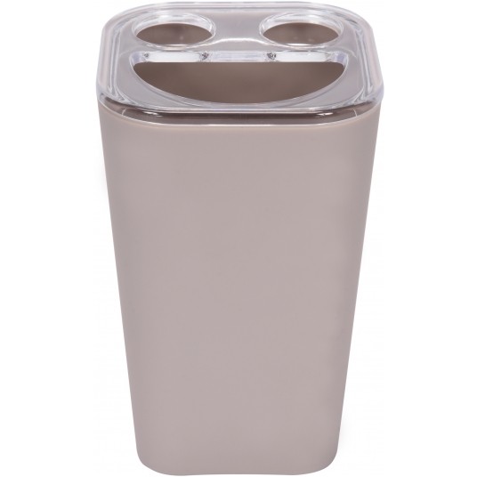 KUBEK NA SZCZOTECZKI CUBOID BEIGE -zdjęcie numer 2