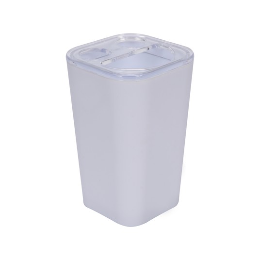 KUBEK NA SZCZOTECZKI CUBOID WHITE -zdjęcie numer 1