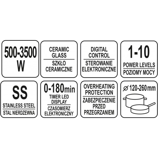 KUCHENKA INDUKCYJNA 3500W -zdjęcie numer 6