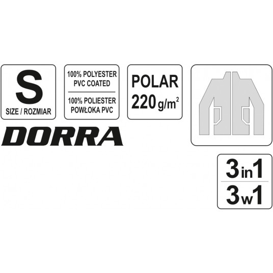 KURTKA DORRA 3W1 ROZMIAR S YATO -zdjęcie numer 3