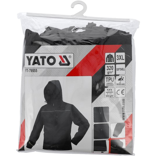 KURTKA SOFTSHELL Z KAP. OBSIDIAN R. 3XL -zdjęcie numer 1