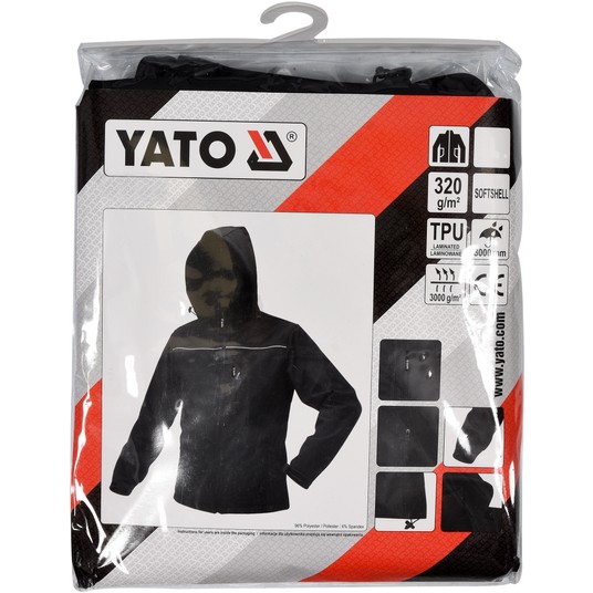 KURTKA SOFTSHELL Z KAP. OBSIDIAN R. S -zdjęcie numer 15