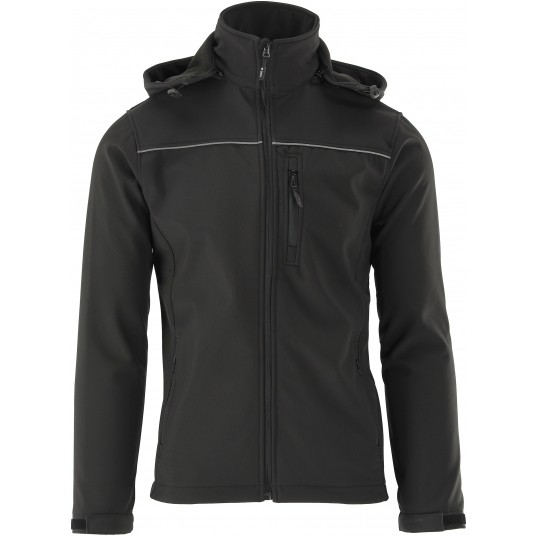 KURTKA SOFTSHELL Z KAP. OBSIDIAN R. S -zdjęcie numer 7