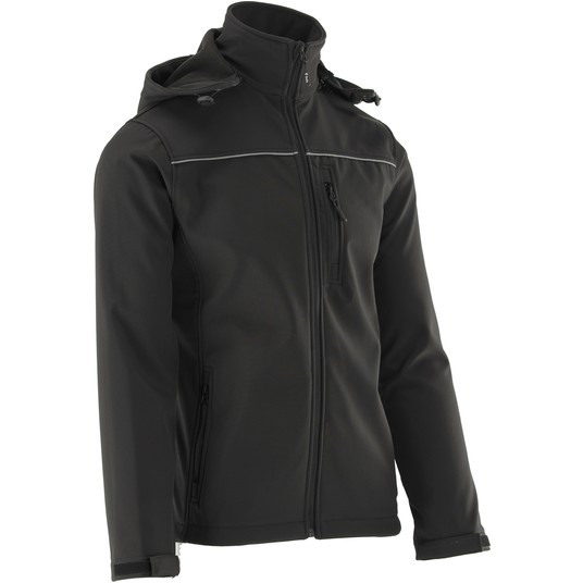 KURTKA SOFTSHELL Z KAP. OBSIDIAN R. S -zdjęcie numer 6