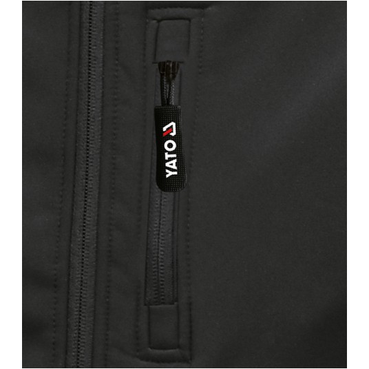 KURTKA SOFTSHELL Z KAP. OBSIDIAN R. S -zdjęcie numer 3