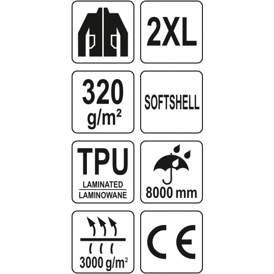 KURTKA SOFTSHELL Z KAPT. STRATUS R. 2XL -zdjęcie numer 2