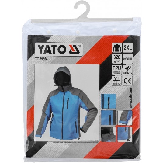 KURTKA SOFTSHELL Z KAPT. STRATUS R. 2XL -zdjęcie numer 1