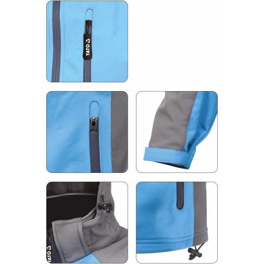 KURTKA SOFTSHELL Z KAPT. STRATUS R. 3XL -zdjęcie numer 3