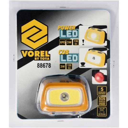 LAMPA CZOŁOWA 3W + COB LED 3W -zdjęcie numer 5