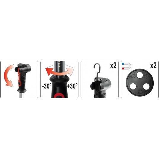 LAMPA KOMORY SILNIKA LED MAGNET Li-Ion -zdjęcie numer 9