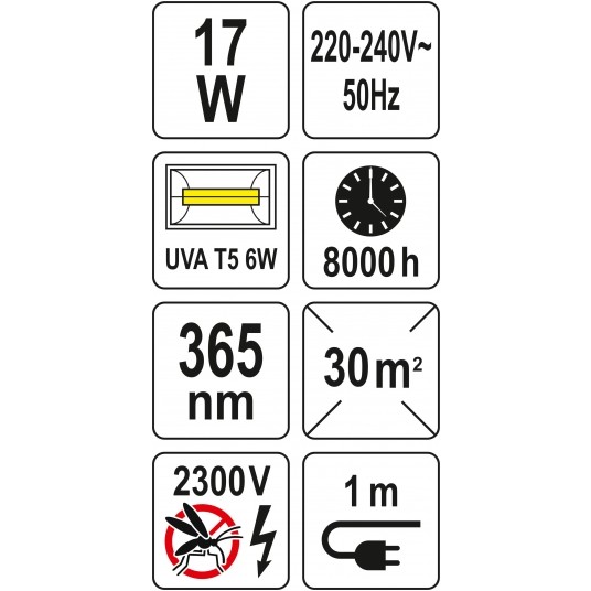 LAMPA OWADOBÓJCZA UV-A 17W -zdjęcie numer 6