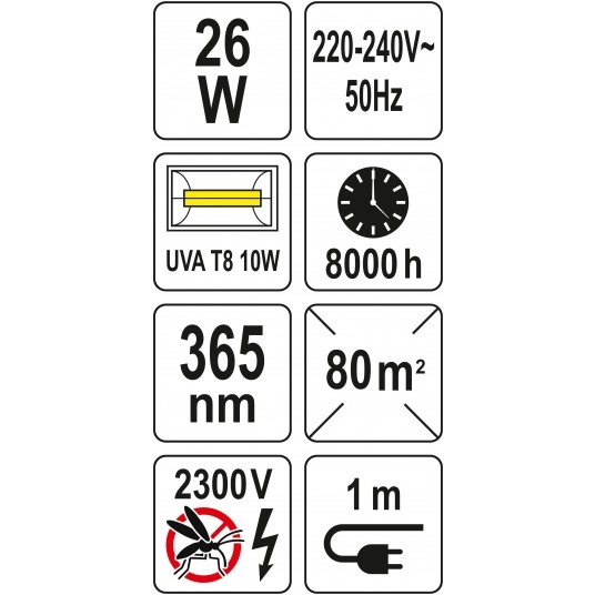 LAMPA OWADOBÓJCZA UV-A 26W -zdjęcie numer 6