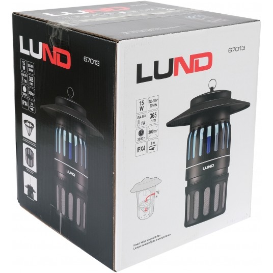 LAMPA OWADOBÓJCZA Z WENT. UV-A 15W, IPX4 -zdjęcie numer 6