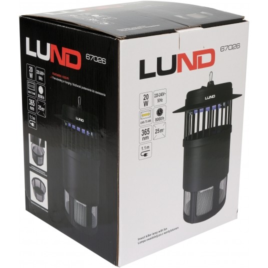 LAMPA OWADOBÓJCZA Z WENTYLAT., UV-A 20W -zdjęcie numer 6