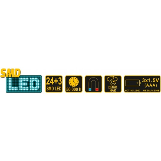 LAMPA RĘCZNA 24+3 LED -zdjęcie numer 6