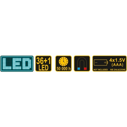 LAMPA RĘCZNA 36+1 LED 4xAAA -zdjęcie numer 4