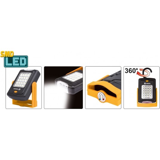 LAMPA RĘCZNA OBROTOWA 20+3 LED 3xAAA -zdjęcie numer 10